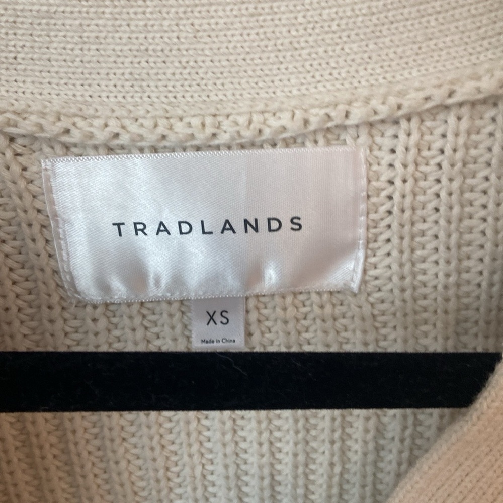 Tradlands Shelter Cotton Cardigan White/ Cream xsmall - Picture 5 of 6
